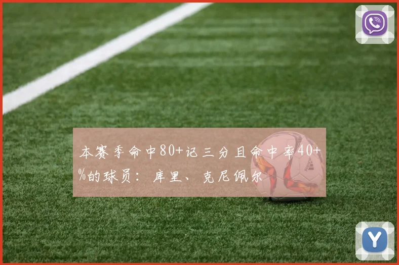 本赛季命中80+记三分且命中率40+%的球员：库里、克尼佩尔